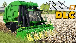 Prezentacja dodatku John Deere Cotton  Farming Simulator 19 [upl. by Annaek]