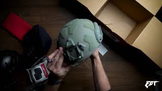 Ballistic Helmet Build Ops Core SF Super High Cut Helmet Unboxing [upl. by Ekyt]