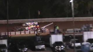 82909 Two Late Models Flip in 1 wreck [upl. by Sidras512]