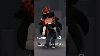 Mm2 o evade paratiiiiiiiiii roblox robloxedit editsderoblox shorts shorts shortsfeed [upl. by Enneiluj]