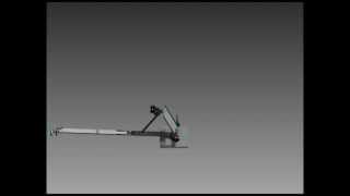 Autodesk Inventor Model of Solar Tracker 15fps [upl. by Reedy]