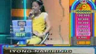 Rita Iringan  All Star K Round 4 Kids Only [upl. by Annodal]