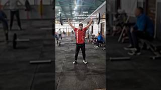 CrossFit WOD  5RFT  8 ground to overhead  10 Bar facing burpees crossfit viralshort shorts [upl. by Vasilis]