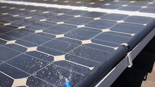 Solar powered solar panel cooler system [upl. by Rosati]