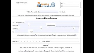 Istanza di correzione errori catastali tramite contact center o posta elettronica certificata [upl. by Aylad]