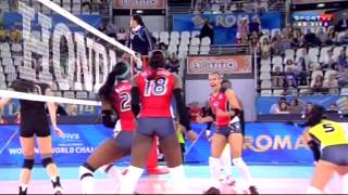 REPDOMINICANA X ALEMANHA  Mundial de Vôlei Feminino 2014 [upl. by Nameerf]