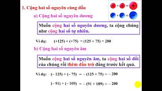 CỘNG SỐ NGUYÊN [upl. by Suivatnad]