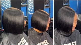 Blunt Bob Cut  Easy amp Quick Short Bob Haircut amp Nice Hairstyle Women [upl. by France]