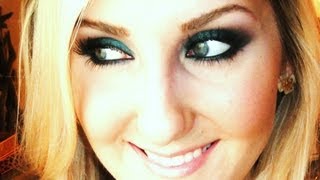 Smoked Emerald Fall Makeup Tutorial UD Smoked Palette [upl. by Enirac]