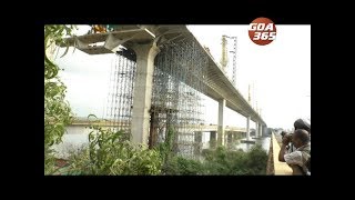 Third Mandovi bridge is all set to be ready before end of the year [upl. by Milak]