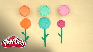 How to Make a Texture Garden  PlayDoh Tutorial  PlayDoh Creative Ideas for Kids [upl. by Vaasta]