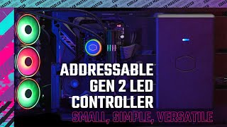 Cooler Master Addressable GEN 2 LED Controller SMALL SIMPLE VERSATILE [upl. by Dadinirt]