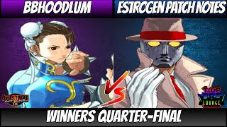 3rd Strike Winners QtrFinal BBHoodlum vs Estrogen Patch Notes [upl. by Anolla]