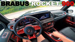 BRABUS ROCKET 900hp MERCEDES G63 POV Test Drive  BRUTAL GWAGON [upl. by Ijuy262]