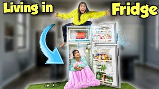 Living in a FRIDGE Overnight Challenge🥶 Mummy ne pakad lia [upl. by Antoni]