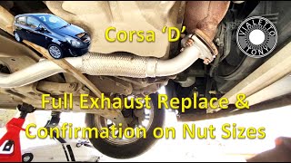 Opel  Vauxhall Corsa Full Exhaust Replacement [upl. by Maiah]