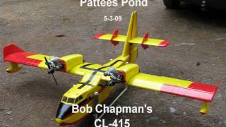 RC CL 415 Maiden Flight at Pattees Pond Float Fly [upl. by Stein]