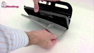 Swingline Basic Heavy Duty 3 Hole Punch Demo  SWI74150 [upl. by Nashner]