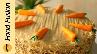 Carrot Cake Recipe By Food Fusion [upl. by Aicala]