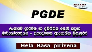 PGDE 🥰 ලංකාවේ ප්‍රාථමික හා ද්විතීයික ශ්‍රේණි සදහා මාර්ගෝපදේශය  උපදේශනය ප්‍රායෝගික මුහුණුවර 🤩🤩 [upl. by Perrine]