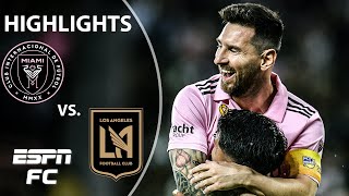 🚨 2 HUGE ASSISTS FOR MESSI 🚨 Inter Miami vs LAFC  MLS Highlights  ESPN FC [upl. by Dupre]