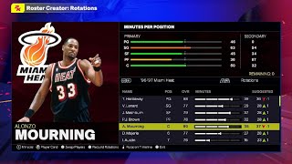 NBA 2K25 Miami Heat 9697 classic team [upl. by Aiello]