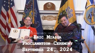 Eric Miazga Proclamation Ceremony  92424 [upl. by Ayifas]