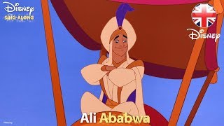 DISNEY SINGALONGS  Prince Ali  Aladdin Lyric Video  Official Disney UK [upl. by Siobhan]