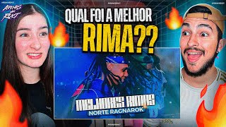 Apenas um react  Melhores rimas batalha da norte ragnarok  LhFlowzada [upl. by Akemed]