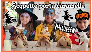 Scopette porta caramelle per Halloween 👻🦹🧟🎃 tutorial semplice e veloce diy halloween 🎃🎃🎃 [upl. by Selima]