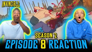 CRAZY FINALE Invincible S2 Episode 8 Reaction [upl. by Gipps]