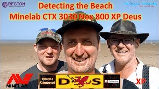 Detecting Somerset Metal Detecting The Beach Minelab CTX 3030 NOX 800 and XP Deus [upl. by Diamante163]