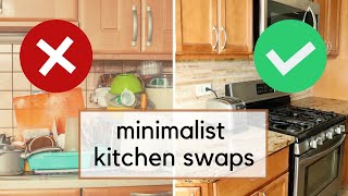 6 Minimalist Kitchen Swaps to Simplify Your Kitchen and Cooking  Clutter Free January Series [upl. by Hound]