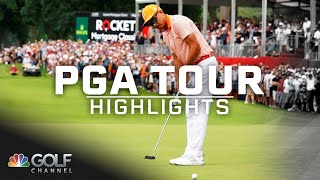 PGA Tour Highlights 2023 Rocket Mortgage Classic Round 4  Golf Channel [upl. by Aneeras]