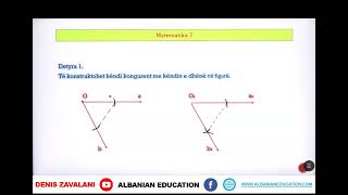 7 02 033 Java e nëntë Matematikë Permisim Konstruktimi i këndeve kongruente U [upl. by Ayanet]