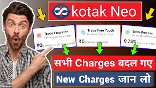 Kotak Neo All Plan New Brokerage Charges  Kotak Neo Plan Charges  Kotak Neo Charges Review [upl. by Pazice]