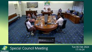 Town of Bassendean Special Council Meeting 6 February 2024 [upl. by Ramah]