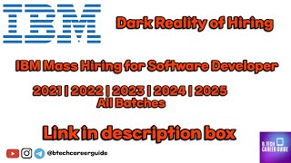 IBM Direct Hiring  IBM Off Campus drive 20212026  IBM Exam Pattern  Dark Reality of IBM ibm [upl. by Beilul]