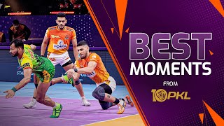 Best moments from PKL Season 10  Pro Kabaddi League [upl. by Silva998]