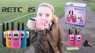 UNBOXING WALKIE TALKIES BY RETEVIS GREAT FUN [upl. by Ralfston]