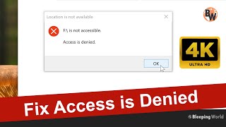 Fix Hard Drive Access Denied amp Local Drive is not Accessible [upl. by Agretha256]