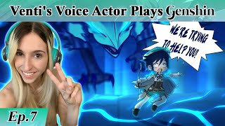 Ventis English Voice Actor plays GENSHIN IMPACT Part 7  Cant Help Dvalin in Love with You [upl. by Leisha]