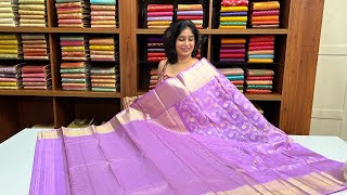 Pure Kanchipuram Silk Sarees Pastel Shades [upl. by Burck348]