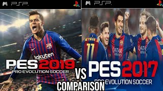 Pes 19 Vs Pes 17 PSP [upl. by Bartosch]