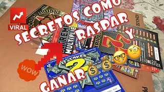 SECRETOS DE COMO JUGAR Y RASPAR TICKETS O RASPADITOS HOY SI LA NETA PARTE 2 💲 💱 SCRATCHERS [upl. by Ariuqahs]