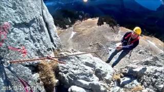 Abseilpiste Rote Flüh im Tannheimer Tal [upl. by Ahsilat]