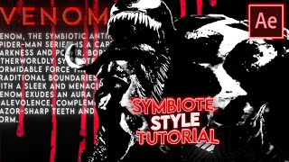 Symbiote Style Edit  After Effects Tutorial [upl. by Augie]