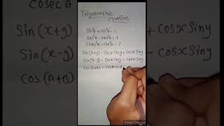 Basic trigonometric equations mathsstudytips equation maths shortvideo shorts [upl. by Leis335]