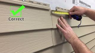 Kaycan Vinyl Siding Installation Tips Overlapping [upl. by Jazmin]