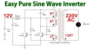 How to make a Pure Sine Wave Inverter 12v to 220v DC to AC CCFL Royer Oscillator Circuit [upl. by Atimad757]